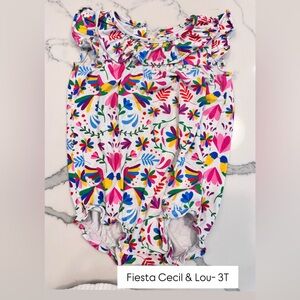 Cecil and Lou Fiesta Floral Baby Romper